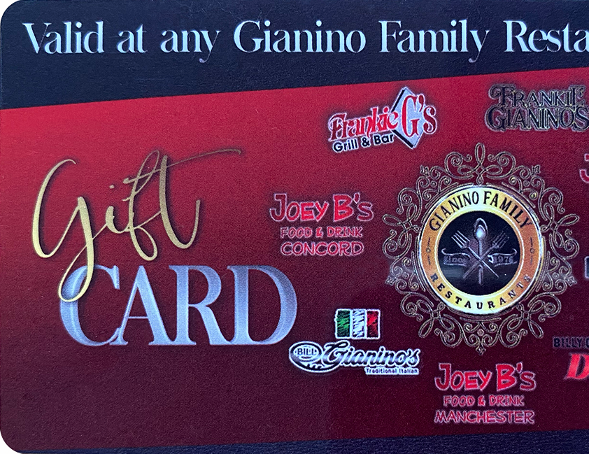 Billy G's gift card