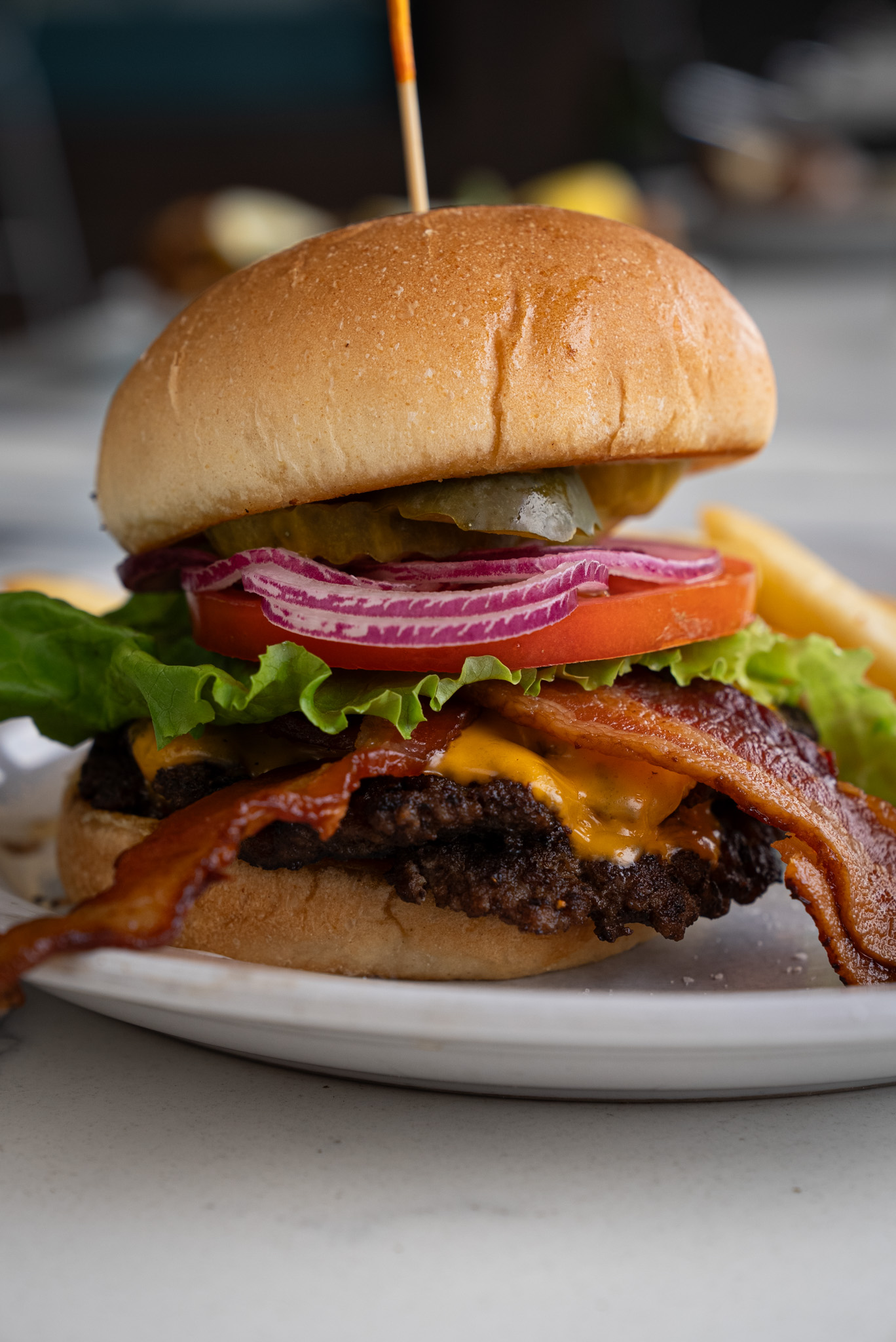 bacon cheeseburger